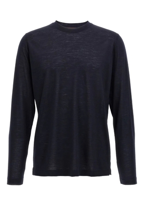 Zanone crew-neck long-sleeves T-shirt - Blue