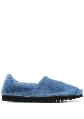 Marni faux-fur slippers - Blue