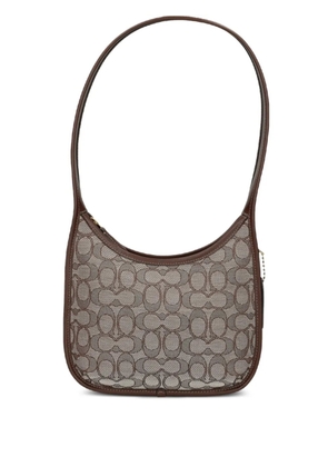 Coach monogram-pattern shoulder bag - Brown