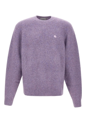 Carhartt WIP Curtis embroidered-logo ribbed sweater - Purple
