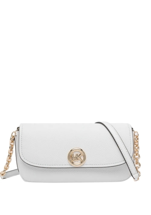 Michael Michael Kors logo-plaque shoulder bag - White
