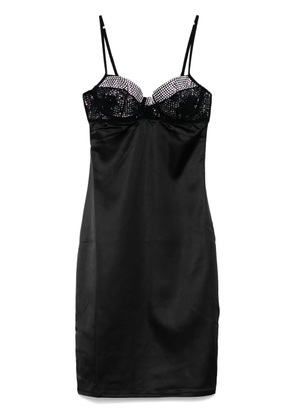 Oséree crystal-embellished tube dress - Black