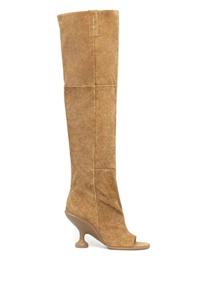 NAKED WOLFE 90mm Kind sculpted-heel boots - Brown