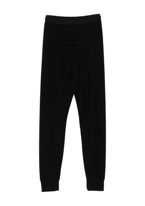 Rick Owens pentagram-stitch thermal leggings - Black