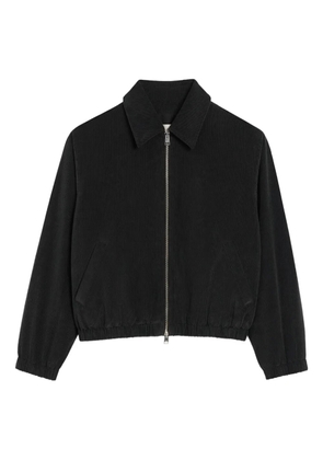 AMI Paris Ami de Coeur zip-fastening grey jacket