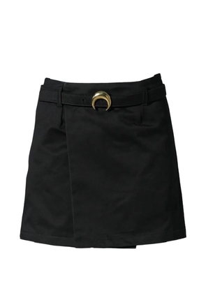 Marine Serre buckle belted mini skirt - Black