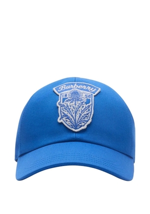 Burberry Thistle Shield Gabardine baseball cap - Blue