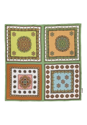 ALEMAIS Contina printed scarf - Green