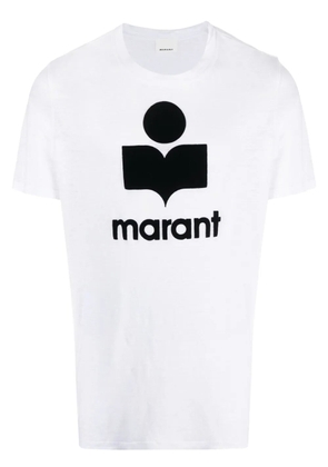MARANT Karman logo-print linen T-shirt - White