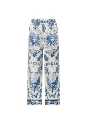 Philipp Plein printed trousers - White