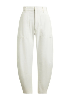 Polo Ralph Lauren reverse sateen tapered trousers - White