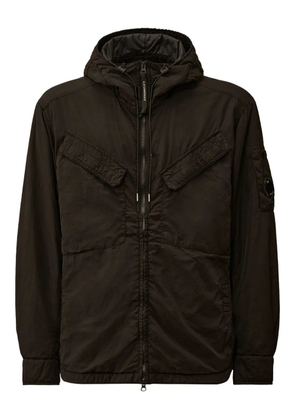 C.P. Company Lens-detail hooded jacket - Black