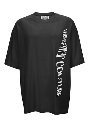 Versace Jeans Couture logo-plaque short-sleeves T-shirt - Black