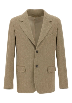 Golden Goose herringbone notched-lapel blazer - Brown