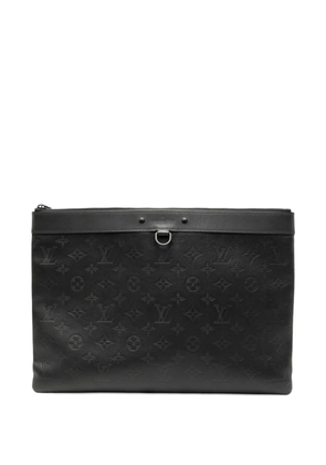 Louis Vuitton Pre-Owned 2019 Monogram Shadow Discovery Pochette clutch bag - Black