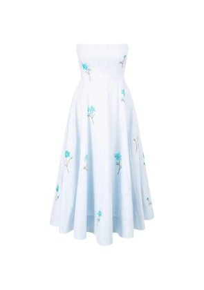 STAUD Wylie floral midi dress - Blue