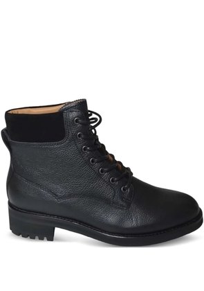 Polo Ralph Lauren lace-up fastening leather boots - Black