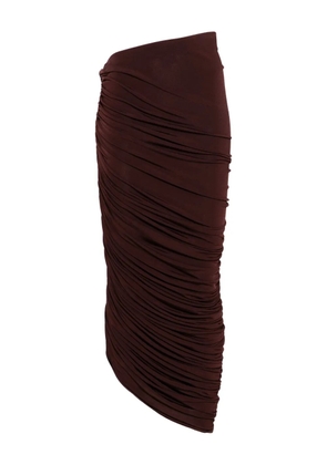 Magda Butrym asymmetric maxi skirt - Red