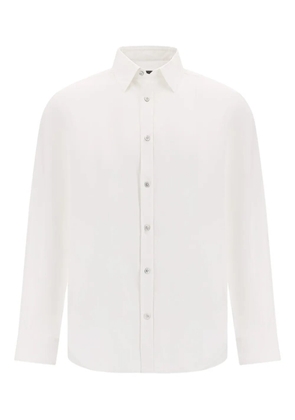Boggi Milano point-collar poplin shirt - White