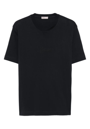 Herno logo-embroidered T-shirt - Blue