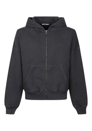 Palm Angels long-sleeve zip-front hoodie - Black