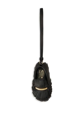 Tod's fringed loafer keyring - Black