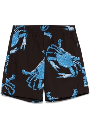 MSGM graphic-print shorts - Brown