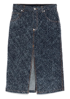 Stella McCartney boucle denim skirt - Blue