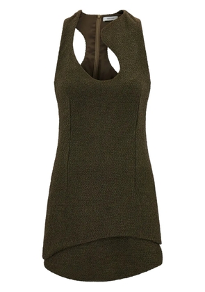 Ferragamo bouclé mini dress - Green