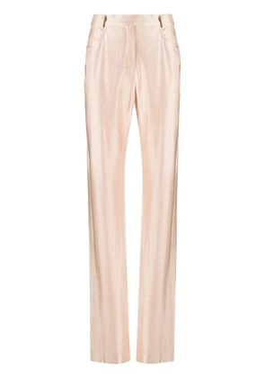 Alexandre Vauthier high-waisted satin trousers - Pink