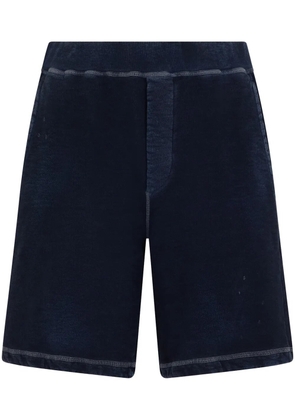 DSQUARED2 logo-print cotton shorts - Blue