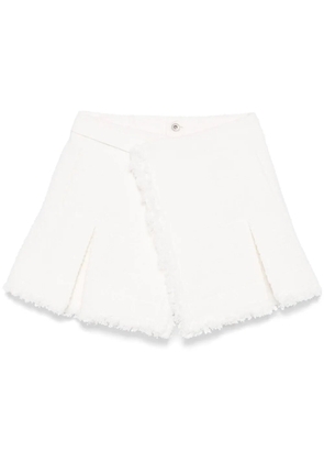 sacai tweed skort - White