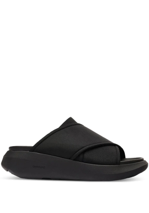 ONWUAD Kriss cross-strap slides - Black