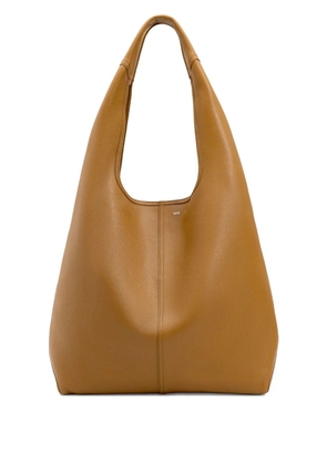 AMI Paris large Etienne leather hobo bag - Brown