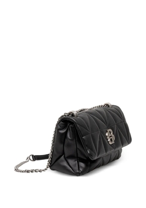 BOSS quilted logo shoulder bag - Black