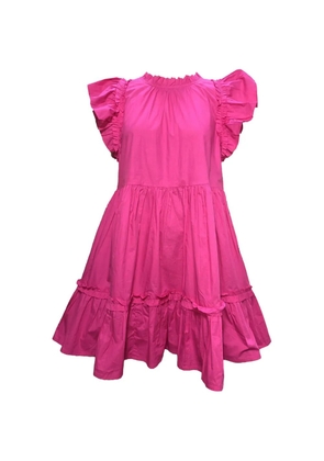 Caroline Constas tiered ruffled mini dress - Pink