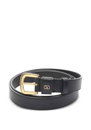 Valentino Garavani Pre-Owned 2020s logo leather belt - Black