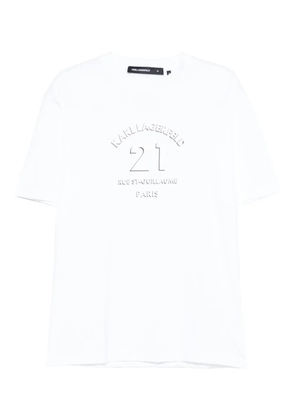 Karl Lagerfeld logo cotton T-shirt - White