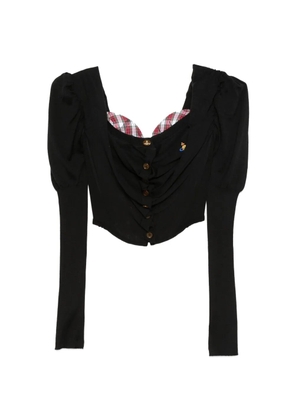 Vivienne Westwood button bea corset top - Black