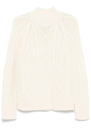 BOSS mock-neck sweater - White