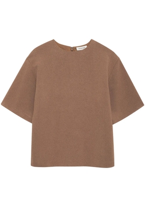 ANINE BING Maddie crepe blouse - Brown