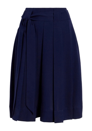 Proenza Schouler White Label Jess pleated belted skirt - Blue