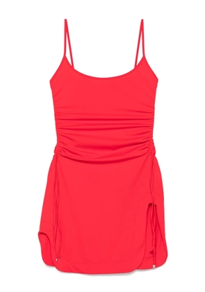 The Attico adjustable-side straps mini dress - Red