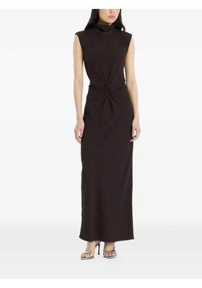 ROTATE BIRGER CHRISTENSEN gathered maxi dress - Brown