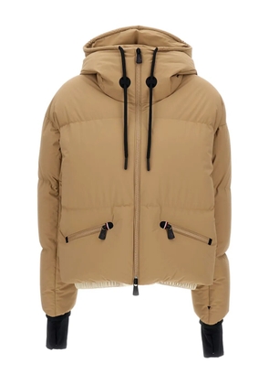 Moncler Grenoble hooded drawstring puffer jacket - Neutrals