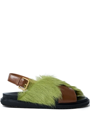Marni adjustable-buckle sandals - Green