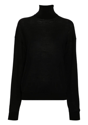 Saint Laurent high-neck wool jumper - Black