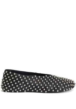 Jil Sander studded ballerina shoes - Black