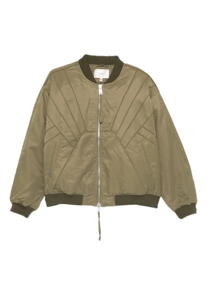 Gestuz GZaurora quilted zip jacket - Green