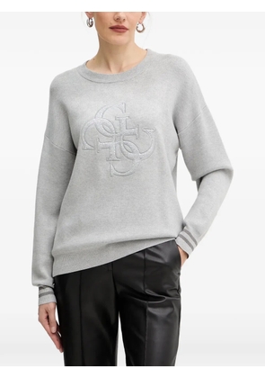GUESS USA Studded logo-detail sweater - Grey